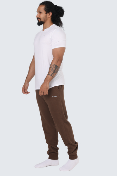 MU Moon Sweatpants Fleece Slim - Cocoa