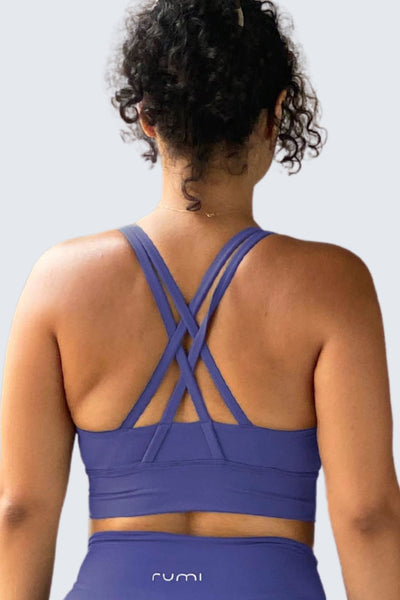 W SunSoft Stringy Crop Top Bra - Cobalt