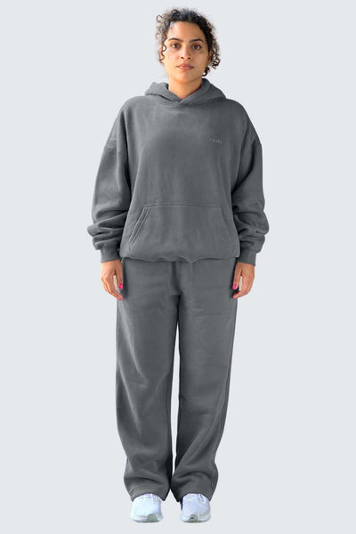 U Moon Sweatpants Relaxed Open Fleece - Stone