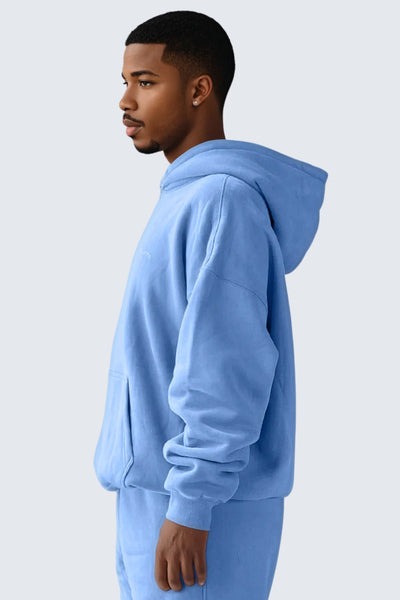 U Moon Dento Sweatshirt Oversize Fleece + Hoodie - Ocean