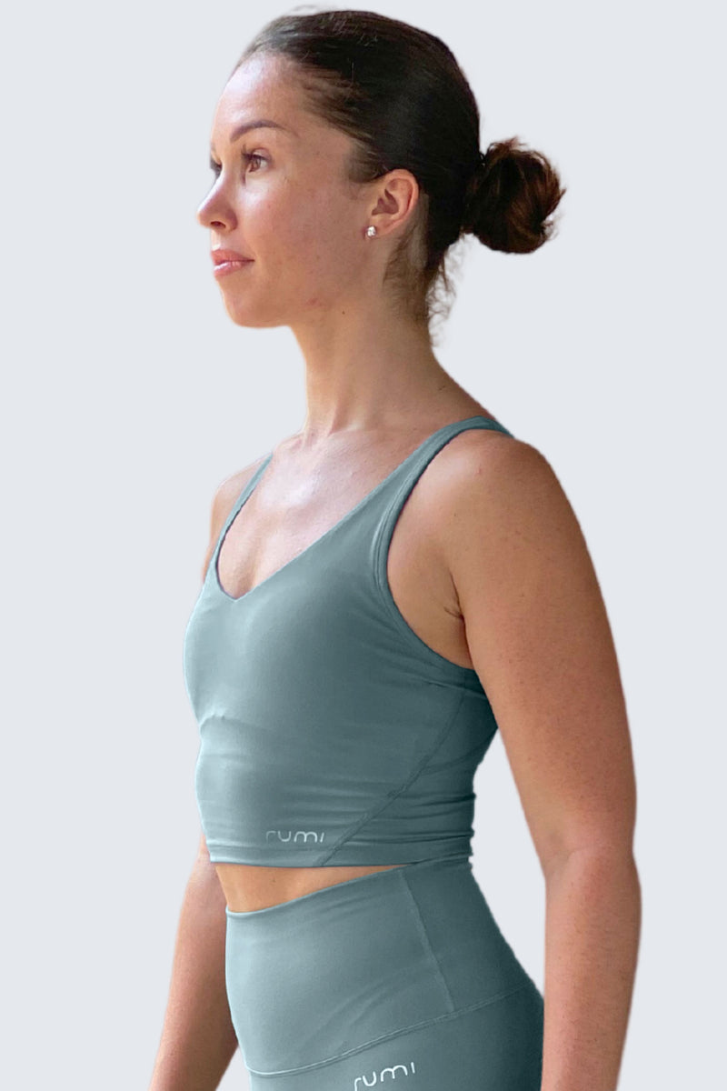 W SunSoft Tank Bra - Teal Light