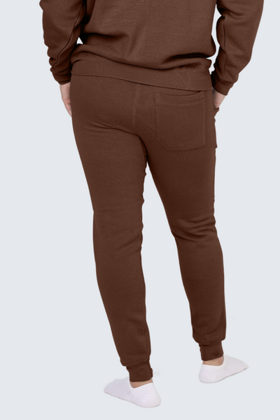 WU Moon Sweatpants Fleece Slim - Cocoa