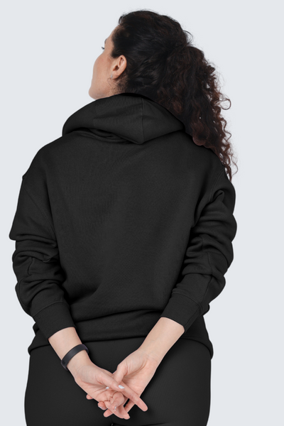 WU Moon Sweatshirt Fleece + Hoodie - Black