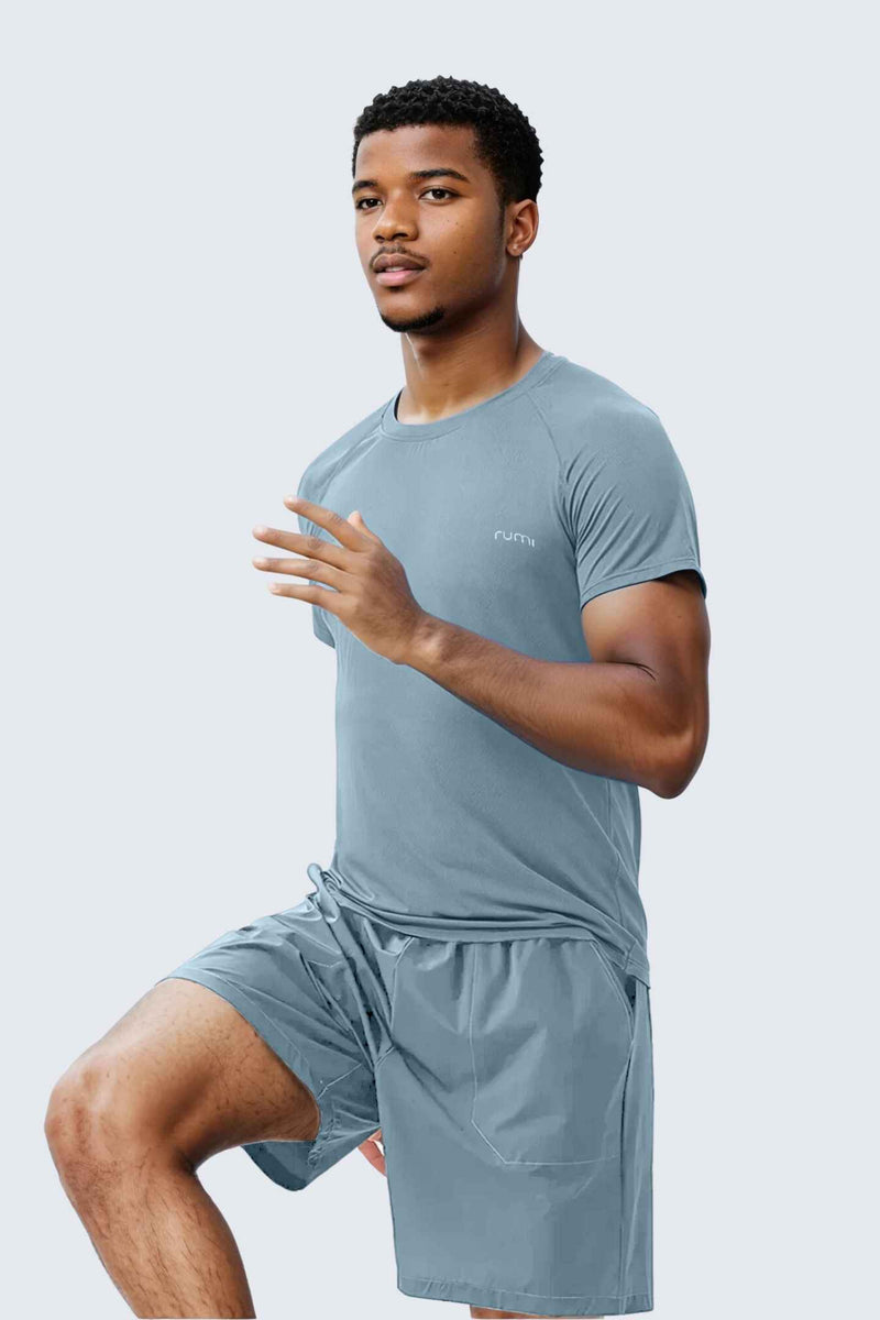 MU Sun Fit Tee Terra - Ash Blue