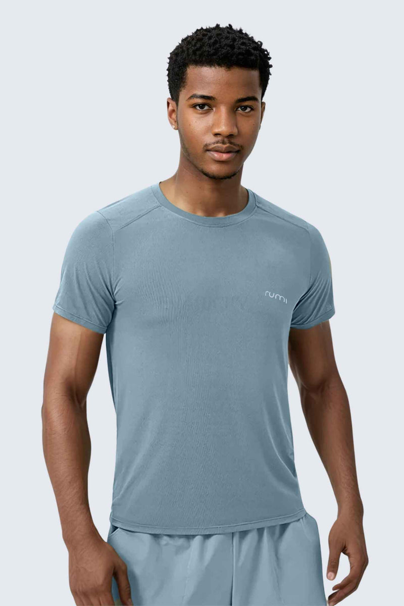 MU Sun Fit Tee Terra - Ash Blue
