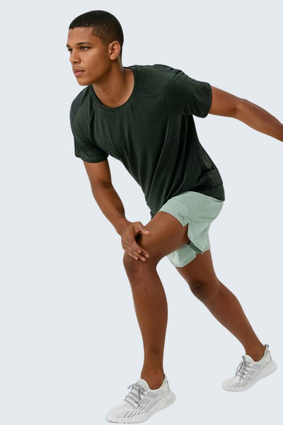 U StarAir Train Shorts 4" - Peacock Light