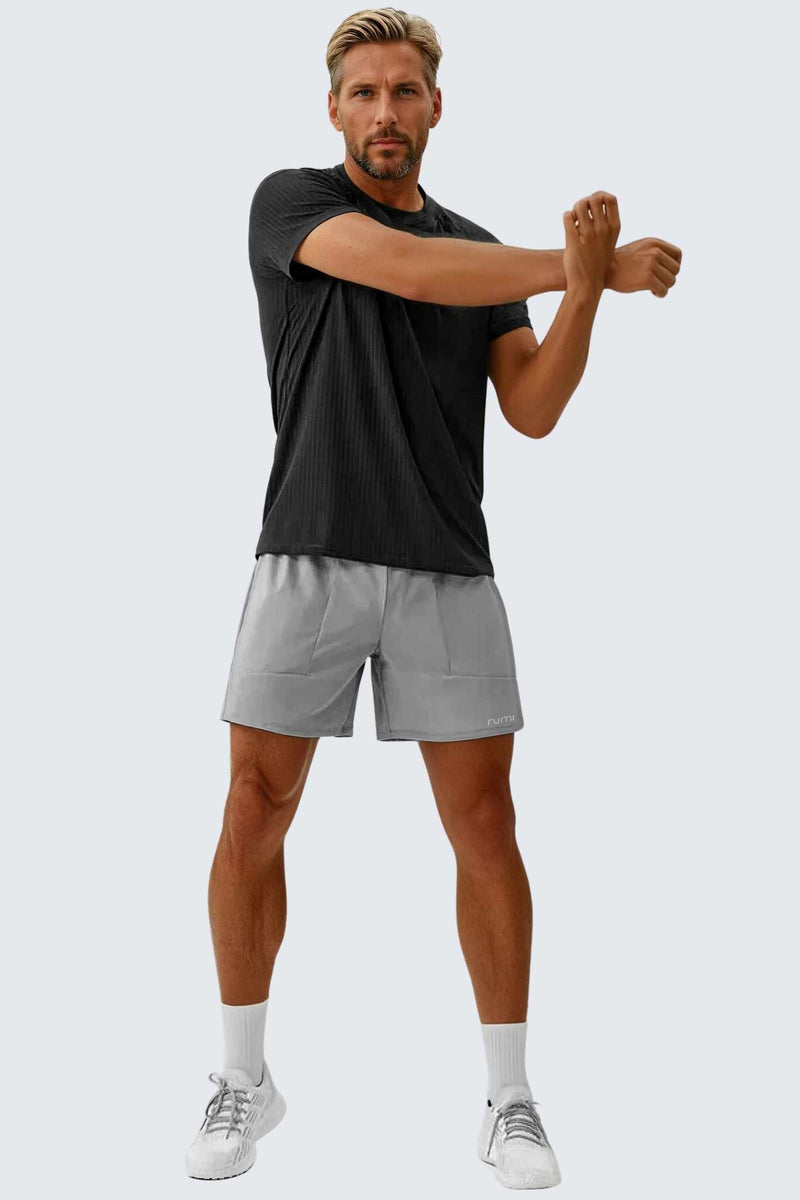 U StarAir Train Shorts 4" - Pebble