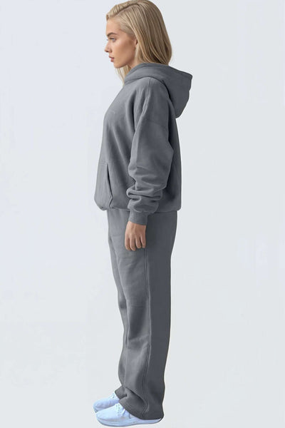 WU Moon Sweatpants Relaxed Open Fleece - Stone