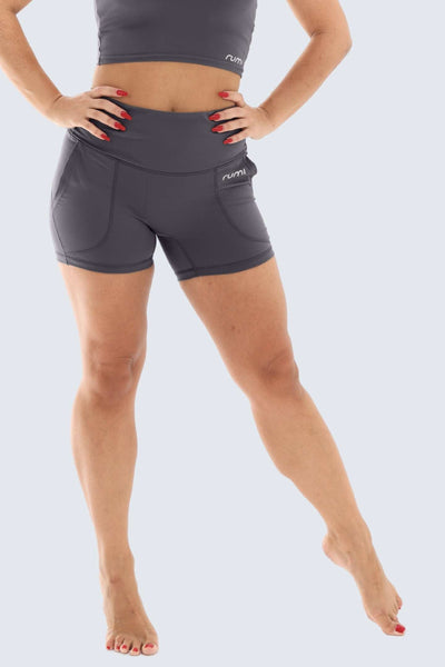 W Sun Zen Shorts 4” + Pockets - Seal Gray