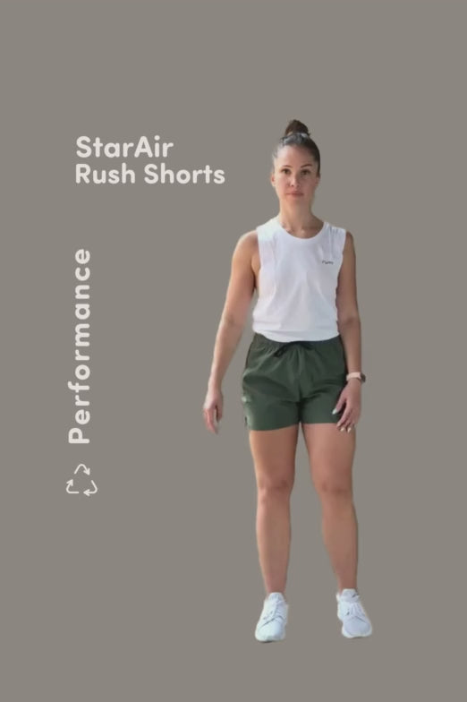 Shorts: Rumi Earth - U StarAir Rush Shorts - Olive Deep - R125005