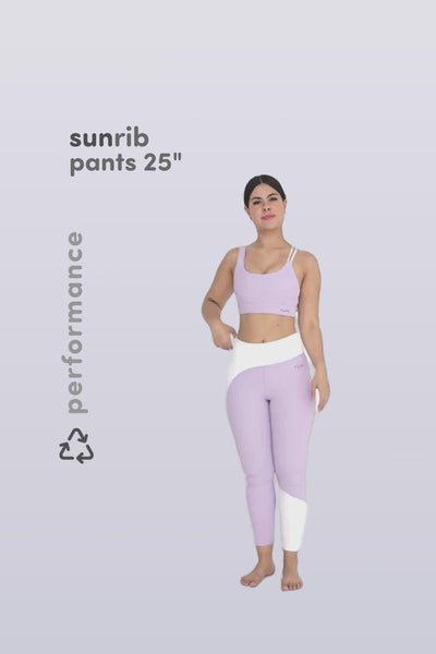 W SunRib Line Pants 25" - Orchid