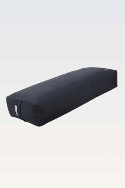 Rumi Earth - Cotton Yoga Bolster – Rectangular - Graphite - RU - YCB - RR - GE - Yoga Props