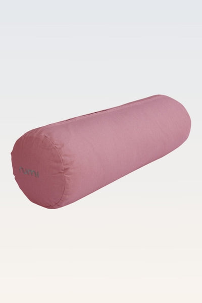 Rumi Earth - Cotton Yoga Bolster – Round - Dusty Rose - RU - YCB - RD - DE - Yoga Props