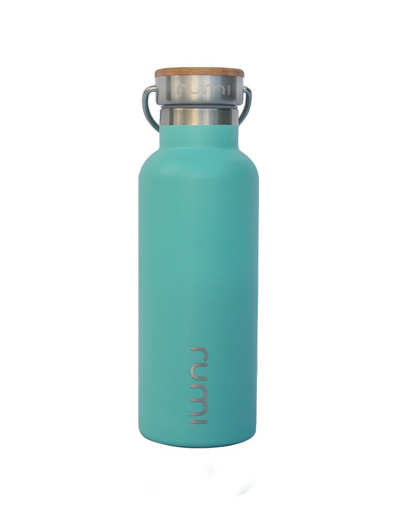 Rumi Earth - Lota Bottle – Insulated – 473 ml – Bamboo Lid - Peacock - RU - LT - I - NB473PK - Bottles