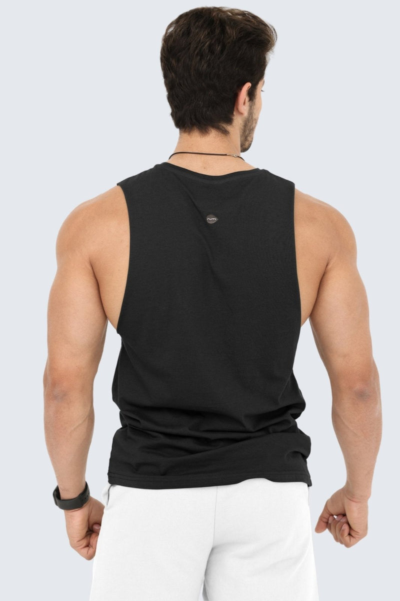 Rumi Earth - M Moon Air Muscle Tank - Black - R531240BKP - Tops