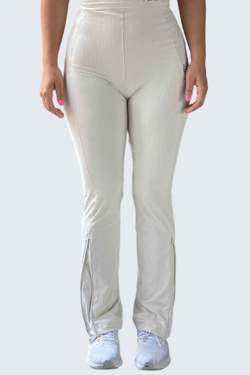 W SunRib Fit Joggers Open + Zip - Snow