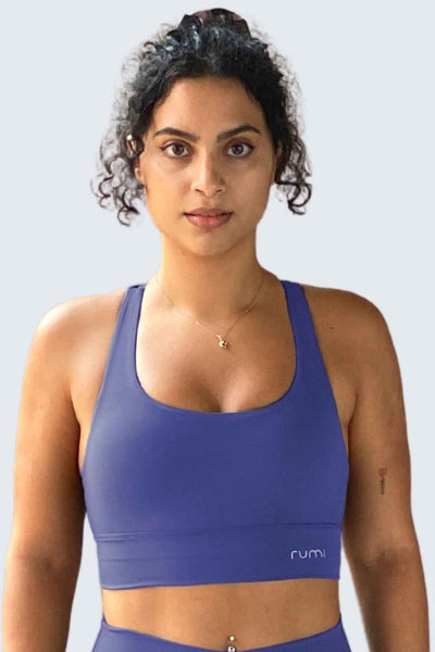 Rumi Earth - W SunSoft Stringy Crop Top Bra - Cobalt - R128230CTP - Bras