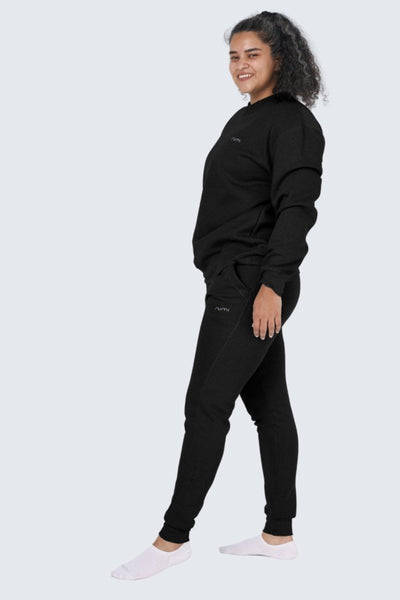 Rumi Earth - WU Moon Sweatpants Fleece Slim - Black - R514675BKP - Bottoms