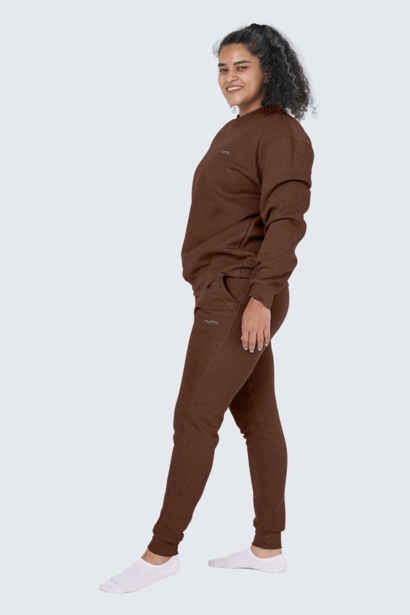 Rumi Earth - WU Moon Sweatpants Fleece Slim - Cocoa - R514675CAP - Bottoms