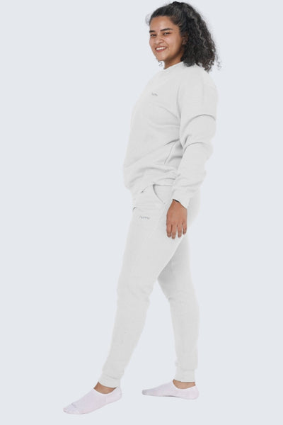 Rumi Earth - WU Moon Sweatpants Fleece Slim - Snow - R514675SWP - Bottoms