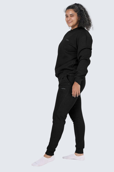 Rumi Earth - WU Moon Sweatshirt Fleece - Black - R515005BKP - Tops