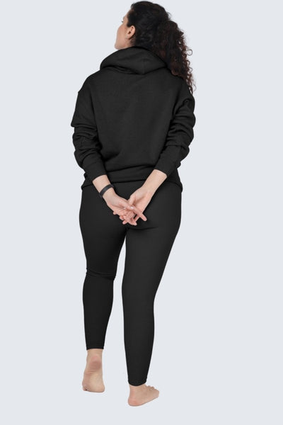 Rumi Earth - WU Moon Sweatshirt Fleece + Hoodie - Black - R113210BKP - Tops