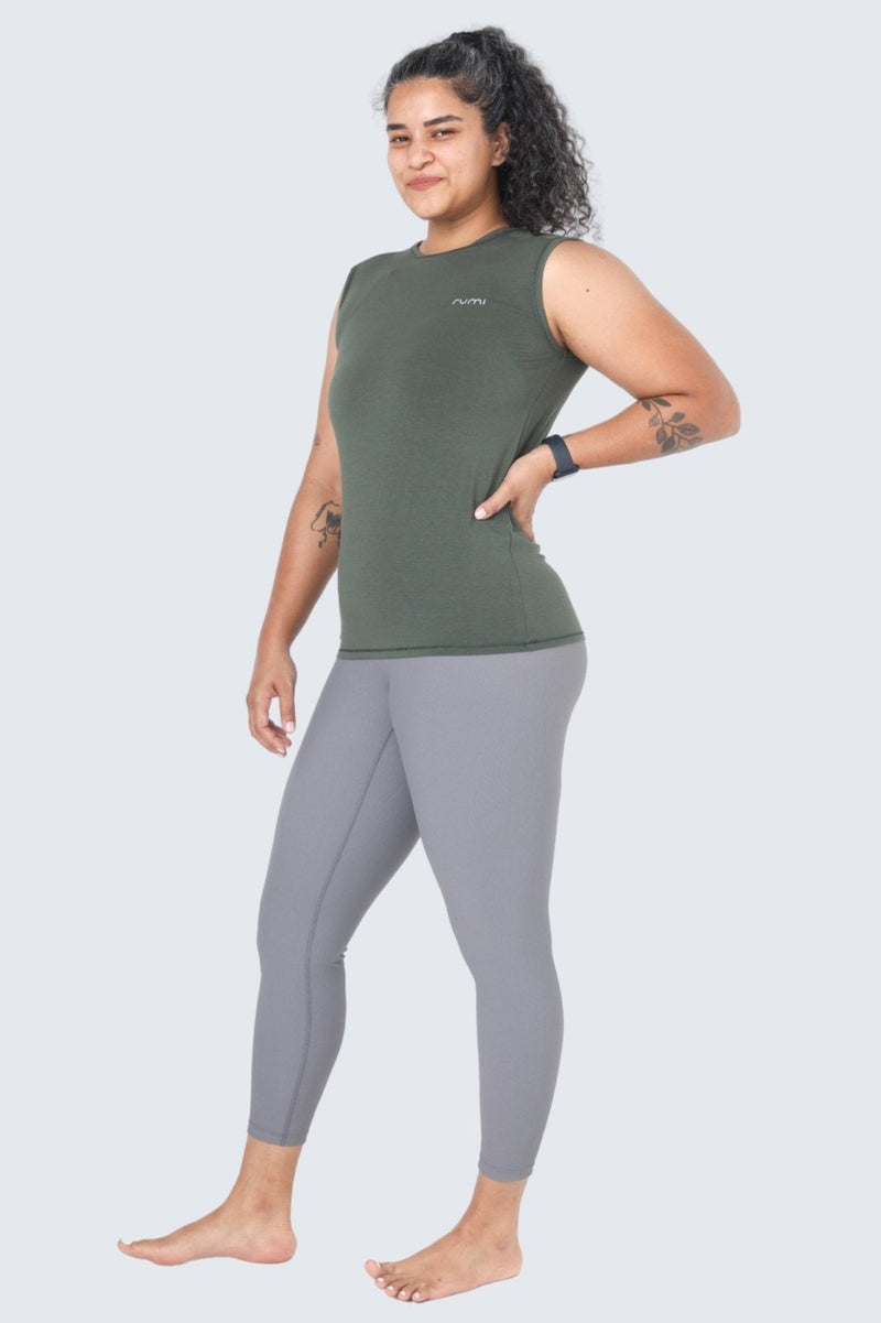 Rumi Earth - WU Move Tank - Olive Deep - R531310ODP - Tops